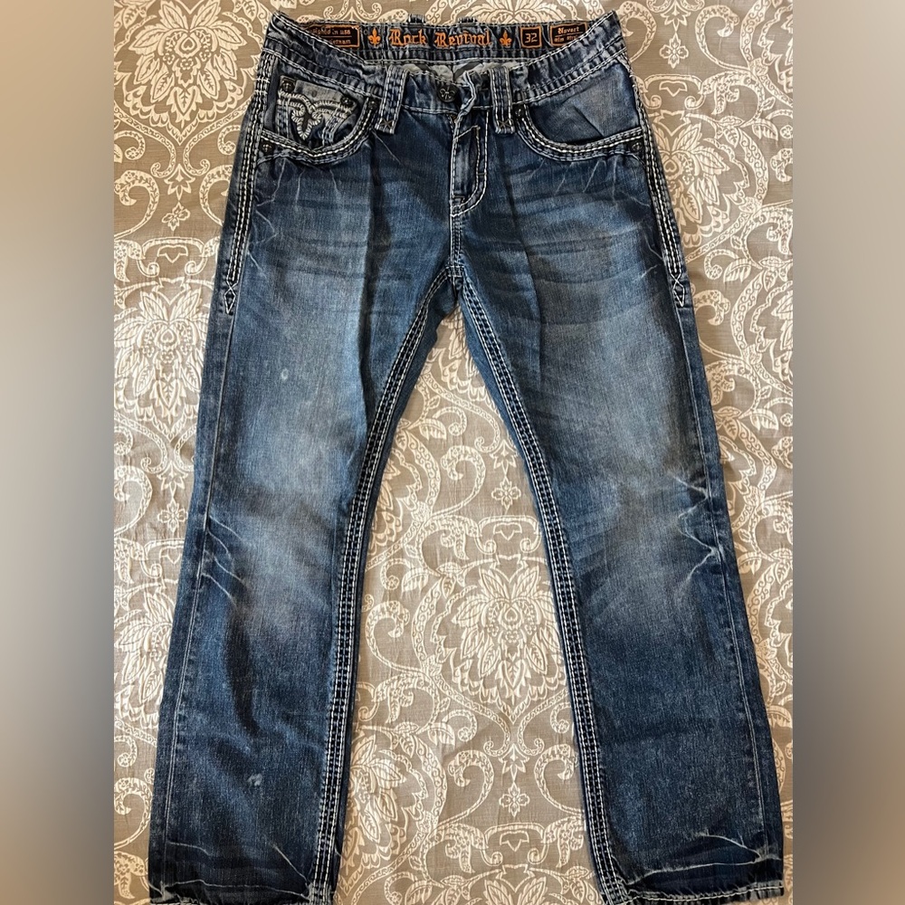 Rock Revival Men’s Slim Straight Novert 32